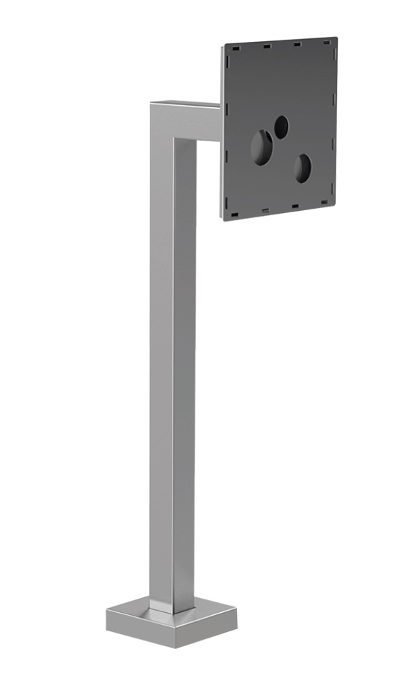 metal gooseneck pedestal for keycom bolt