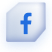 blue and white facebook icon