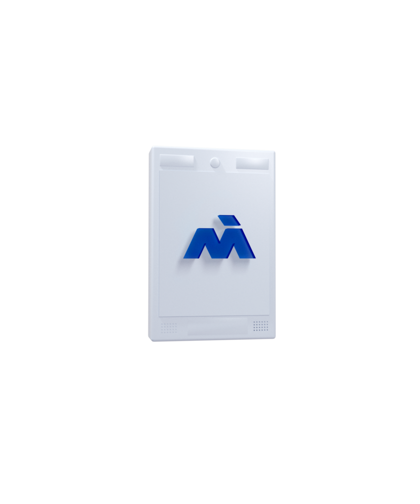 white and blue rendering of the keycom lite