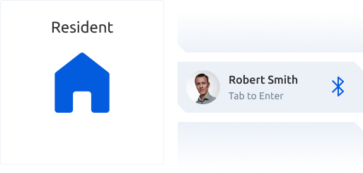 app resident with blue house icon