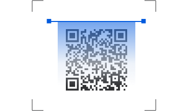 qr code with blue gradient