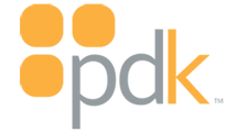 grey and yellow pdk logo